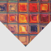 Mosaic Rainbow | Vette kleurrijke Abstracte Tegel Tissuepapier (Detail)