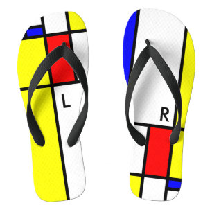 MOSAIC rechthoeken vierkanten gekleurd II + uw ide Teenslippers