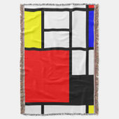 MOSAIC rechthoeken vierkantjes gekleurd I + uw ide Deken (Voorkant Verticaal)