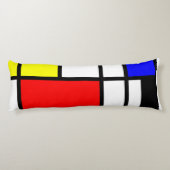 MOSAIC rechthoeken vierkantjes gekleurd I + uw ide Lichaamskussen (Achterkant)