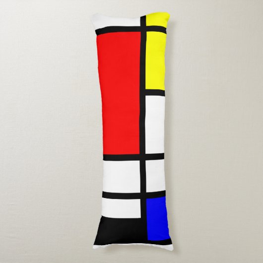 MOSAIC rechthoeken vierkantjes gekleurd I + uw ide Lichaamskussen (Voorkant Verticaal)