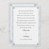 Mosaic Rose Elopement Faire-part (Devant / Derrière)