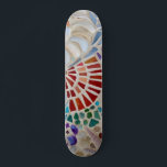Mosaic Skateboard<br><div class="desc">Ce skate board est décoré d'un motif en mosaïque de coquillages. Parce que nous créons notre propre oeuvre, vous ne trouverez pas cette image exacte d'autres designers. Mosaïque originale © Michele Davies.</div>