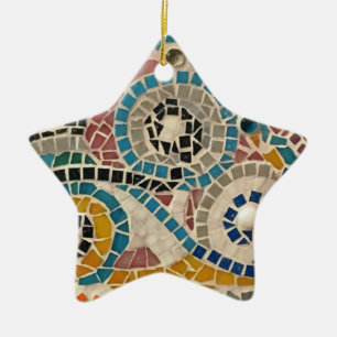 Mosaic Star-Ornament Keramisch Ornament