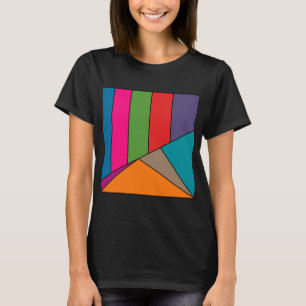 MOSAIC strepen driehoeken, gekleurd III + uw ideeë T-shirt