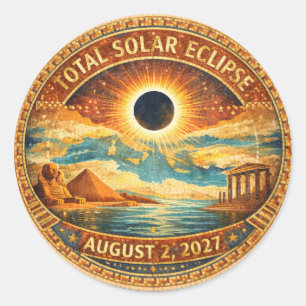 Mosaic Style 2027 Eclipse Ronde Sticker