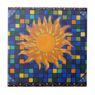 Mosaic Sun Tegeltje