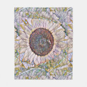Mosaic Sunflower Blanket Fleece Deken (Voorkant)