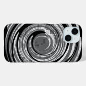 Mosaic Swirl Gris coque iphone (Verso (horizontal))