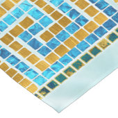 Mosaic Tile Greek Meander Key Korte Tafelloper (Hoek)