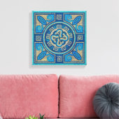 Mosaic Tile Ornament Canvas Afdruk (Insitu (Woonkamer))