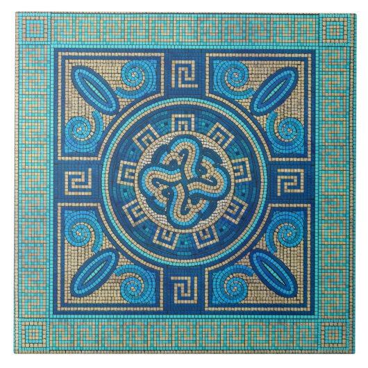 Mosaic Tile Ornament Tegeltje (Voorkant)