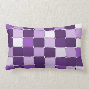  Mosaic Tile Pattern Paarse Lila Lavender Kussen