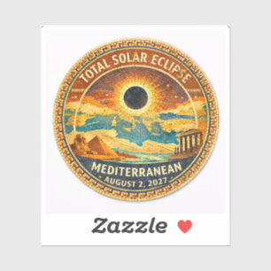 Mosaic Totale Zonsverduistering 2027 sticker