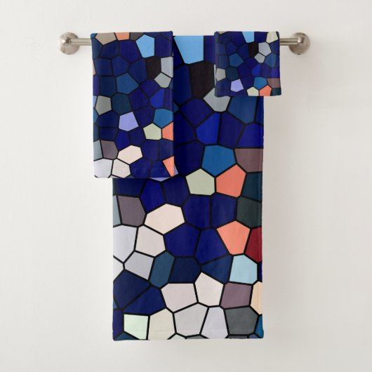 Mosaic Towel Set Bad Handdoek (Insitu)