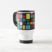 Mosaic Travel Mug Paul Klee Mondrian Reisbeker (Voorkant links)
