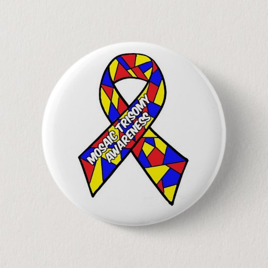 Mosaic Trisomy Awareness Button (Voorkant)