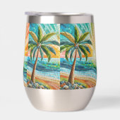 Mosaic Tropical Beach Coucher de soleil Palm Tree (Droite)