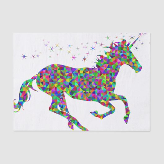Mosaic Unicorn Tissuepapier (Voorkant)