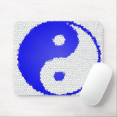 Mosaic Yin Yang Design Computer Mousepad Muismat (Met muis)
