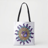 Mosaic Yin Yang Sun Canvas tas (Voorkant)