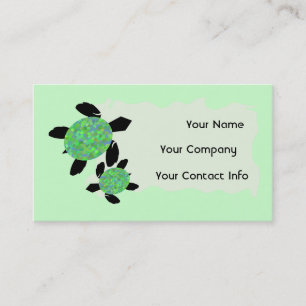 Mosaic Zee Turtle Business Card Template Visitekaartje