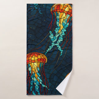 Mosaik-Quallen Badhanddoek