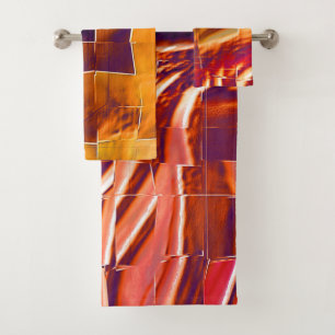 Mosaïque Abstraite de feuille de papier orange rou