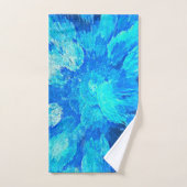 mosaïque Abstraite, moderne, turquoise (Serviette à main)