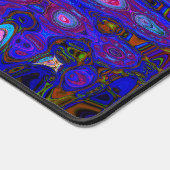 Mosaïque Abstraite rose et bleu Wavy Retro (Coin)