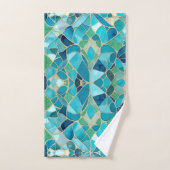 Mosaïque Abstraite turquoise (Serviette à main)