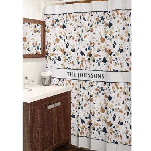 Mosaïque beige Famille Douche rideau