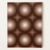 Mosaïque Brown foncée 3D géométrique Mousse blanch (Dos)