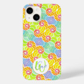 Mosaïque colorée Iphone 14 Coque (Verso)