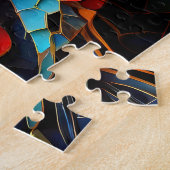 Mosaïque de colibri conception Jigsaw Puzzle (Côté)