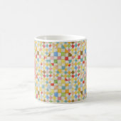 MOSAÏQUE DE COUVERTURE Blanc Mug + Texte / Rose (Centre)
