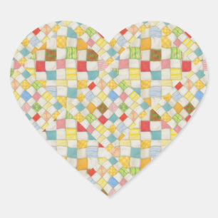 MOSAÏQUE DE COUVERTURE Coeurs Autocollants