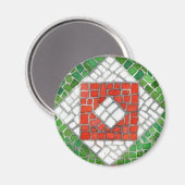 MOSAÏQUE DE FÊTE Aimant rond (Recto/Verso)