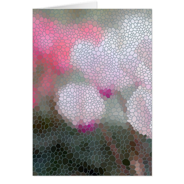 Mosaïque de fleurs de cyclamen (Devant)