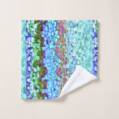 Mosaïque de mer et de ciel (Gant de toilette)