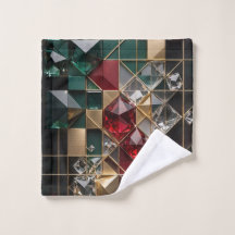 Mosaïque de Noël abstraite futuriste de luxe