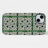 Mosaïque de pierre céleste verte et blanche (Verso Horizontal)