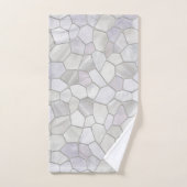 Mosaïque de Platine gris (Serviette à main)