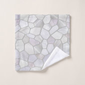 Mosaïque de Platine gris (Gant de toilette)