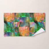 Mosaïque de textures désordonnées avec illusion de (Serviette à main)
