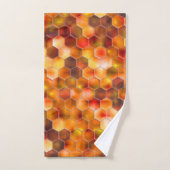Mosaïque d'hexagones sur les taches dans les tons  (Serviette à main)