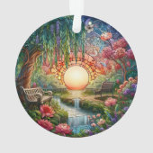 Mosaïque en verre tendu du parc enchanté (dos)