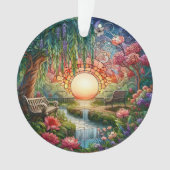 Mosaïque en verre tendu du parc enchanté (devant)