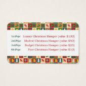 Mosaïque festive, raffle de Noël Billets (Dos)