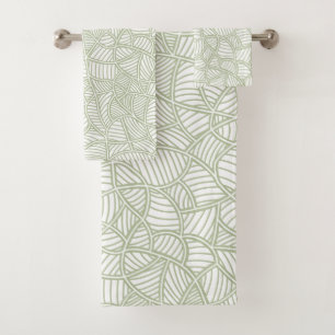 Mosaïque feuille aléatoire vert pâle